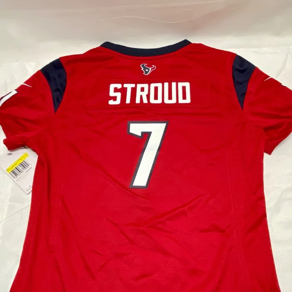 CJ Stroud Houston Texans 7‎ NFL Women's Jersey Small Red Nike On Field Fit NWT